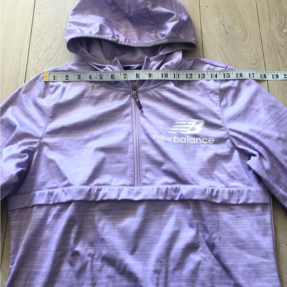New Balance 1/4 Zip Running Jacket in Purple Heather Size M - Picture 2 of 12